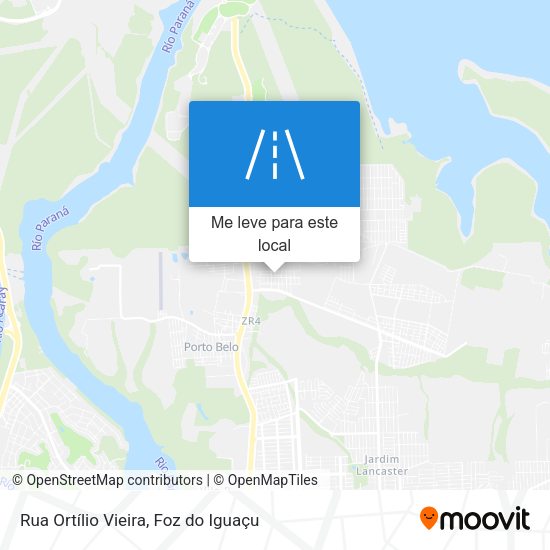 Rua Ortílio Vieira mapa