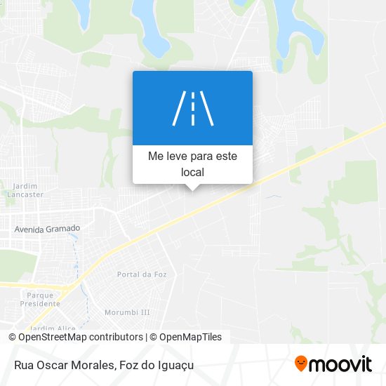 Rua Oscar Morales mapa
