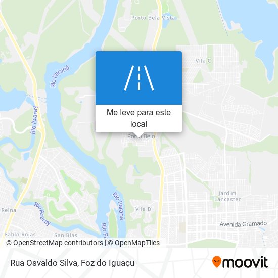 Rua Osvaldo Silva mapa