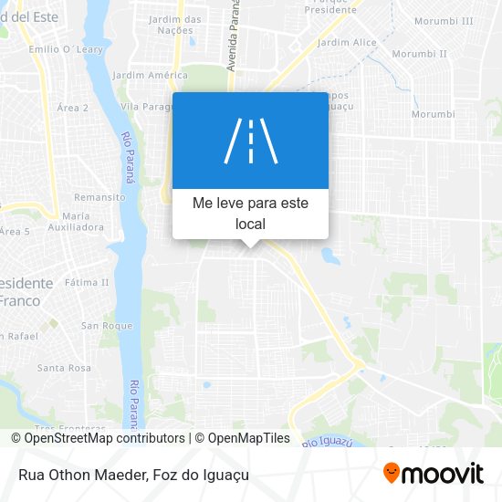 Rua Othon Maeder mapa