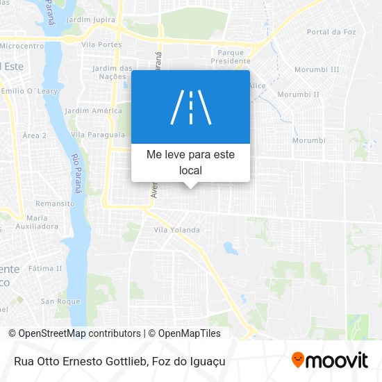 Rua Otto Ernesto Gottlieb mapa