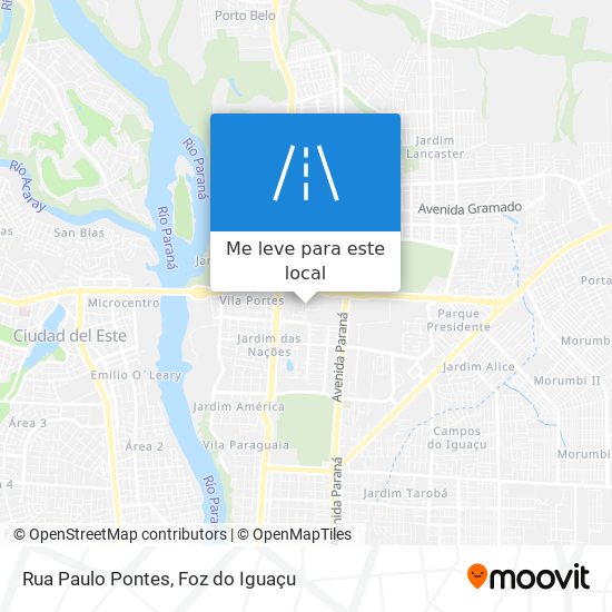 Rua Paulo Pontes mapa