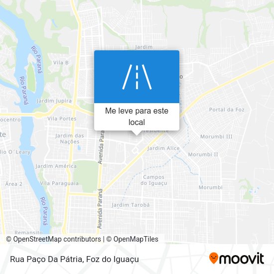 Rua Paço Da Pátria mapa