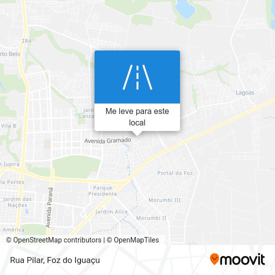 Rua Pilar mapa
