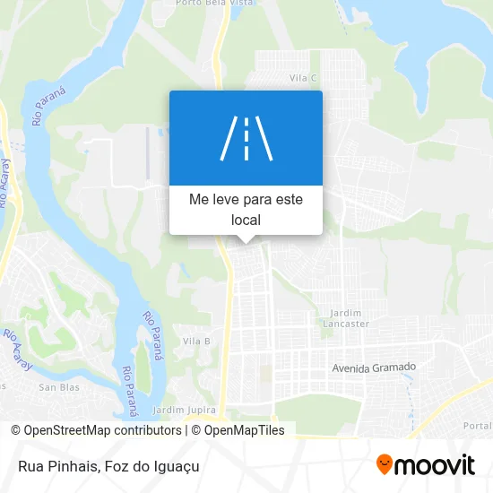 Rua Pinhais mapa