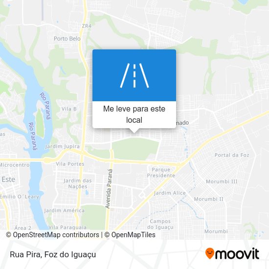 Rua Pira mapa