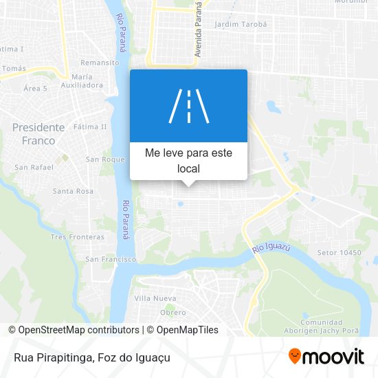 Rua Pirapitinga mapa