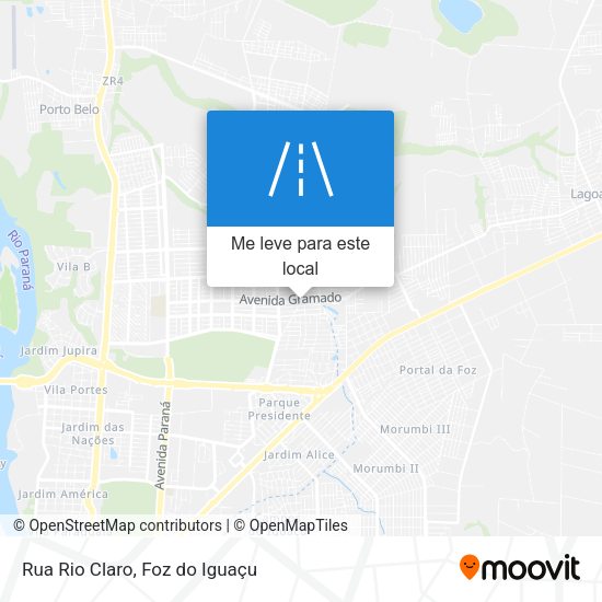 Rua Rio Claro mapa