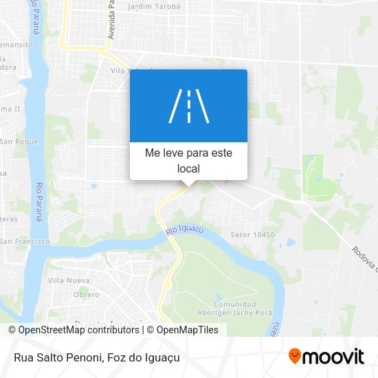 Rua Salto Penoni mapa
