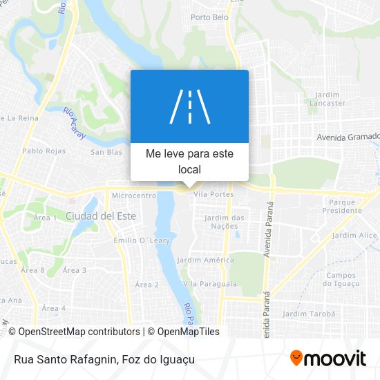 Rua Santo Rafagnin mapa