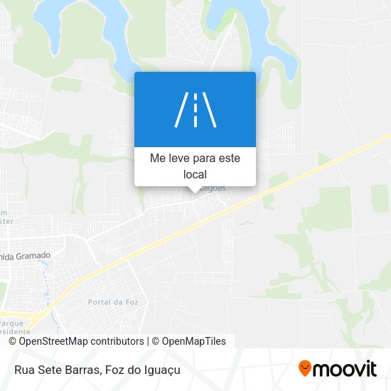 Rua Sete Barras mapa