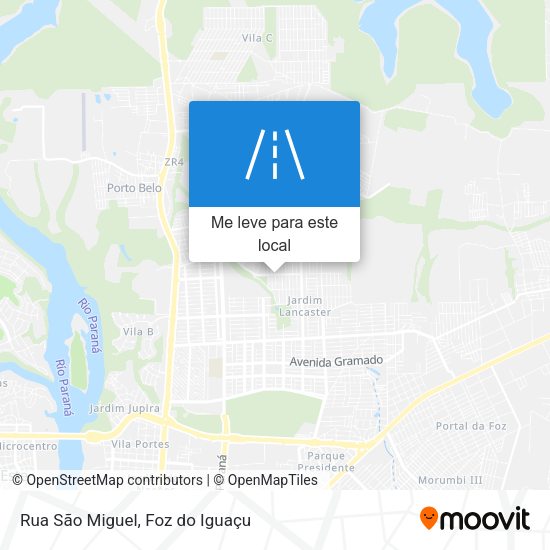 Rua São Miguel mapa