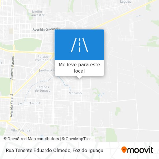 Rua Tenente Eduardo Olmedo mapa