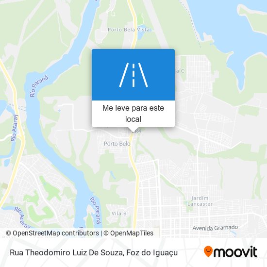 Rua Theodomiro Luiz De Souza mapa