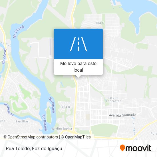 Rua Toledo mapa