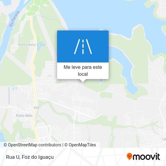 Rua U mapa