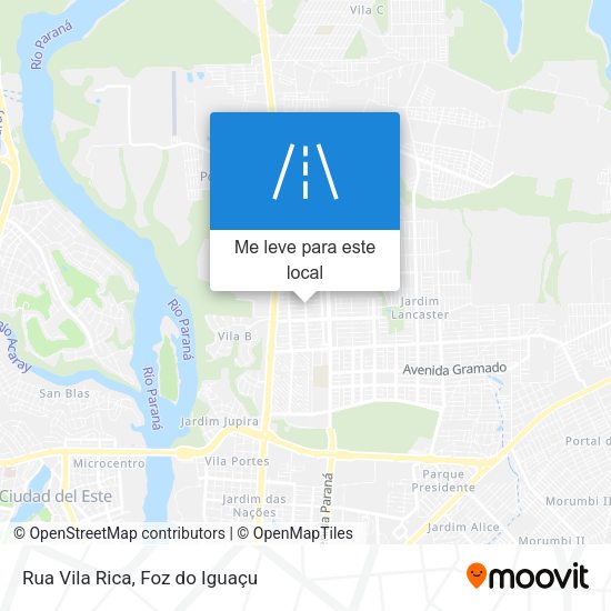 Rua Vila Rica mapa
