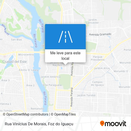 Rua Vinícius De Morais mapa