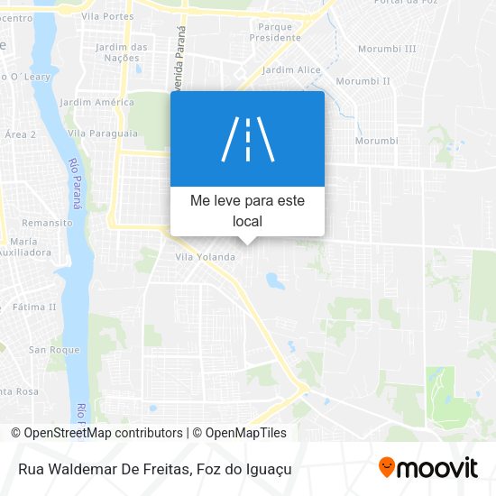 Rua Waldemar De Freitas mapa
