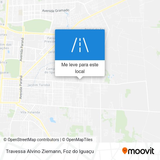 Travessa Alvino Ziemann mapa