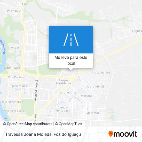 Travessa Joana Moleda mapa