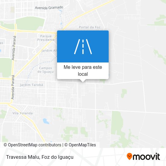 Travessa Malu mapa