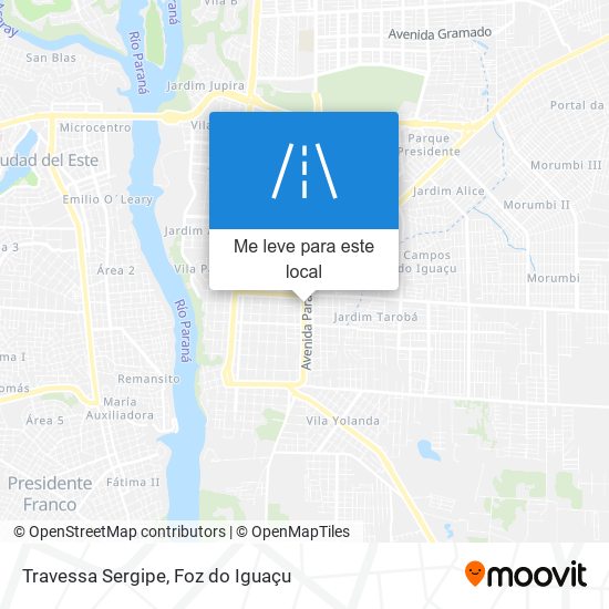 Travessa Sergipe mapa