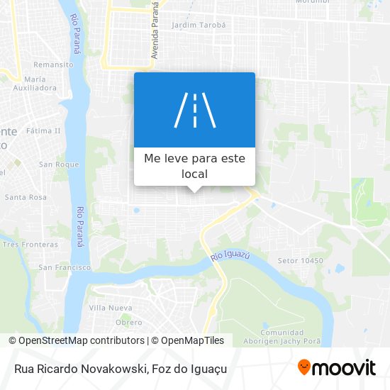 Rua Ricardo Novakowski mapa