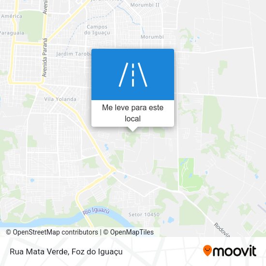 Rua Mata Verde mapa