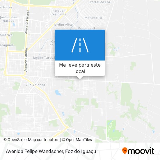 Avenida Felipe Wandscher mapa