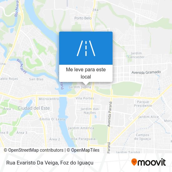 Rua Evaristo Da Veiga mapa