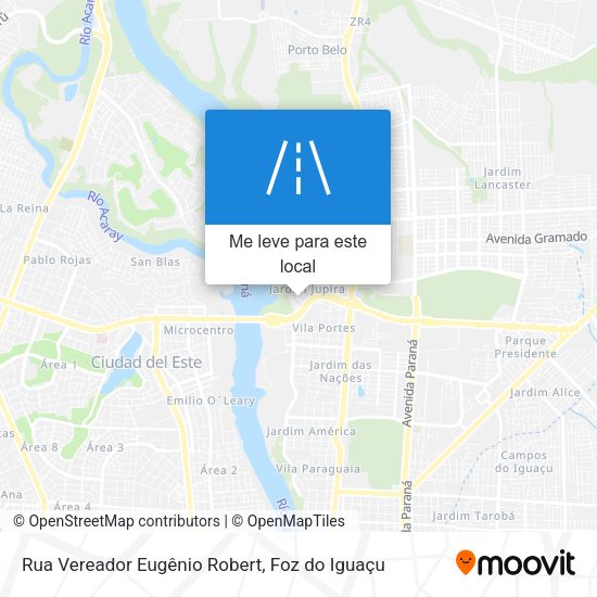 Rua Vereador Eugênio Robert mapa