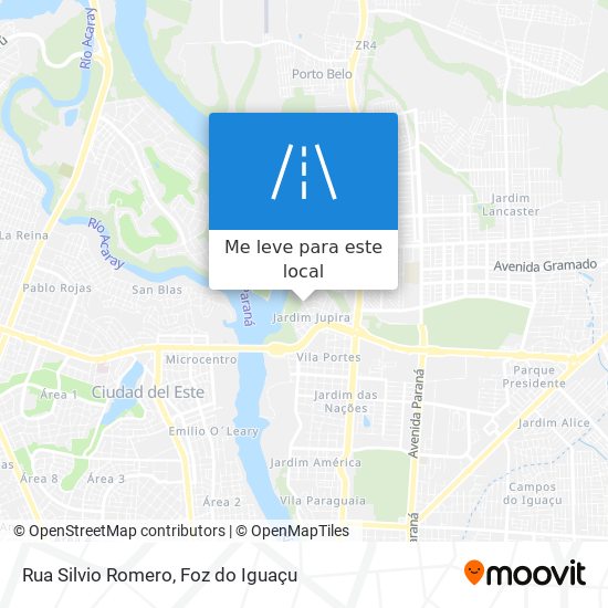 Rua Silvio Romero mapa