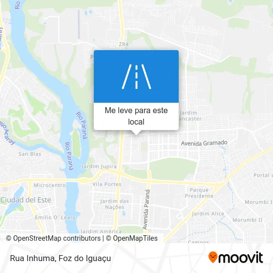 Rua Inhuma mapa