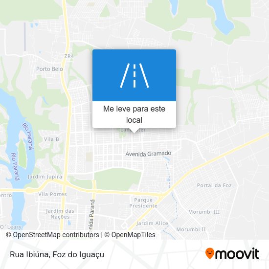 Rua Ibiúna mapa
