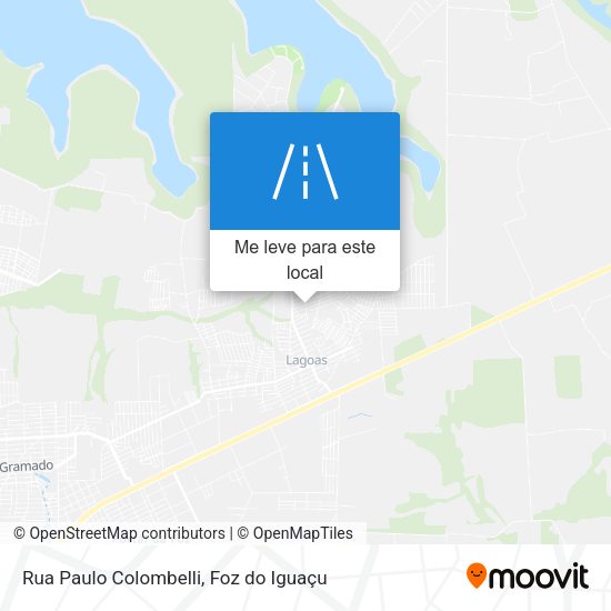 Rua Paulo Colombelli mapa
