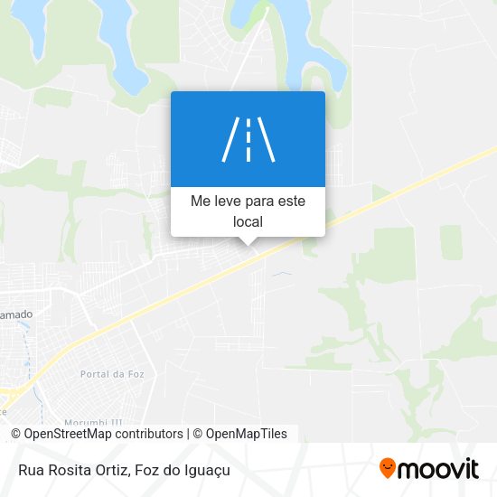 Rua Rosita Ortiz mapa