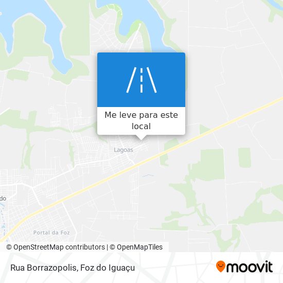 Rua Borrazopolis mapa