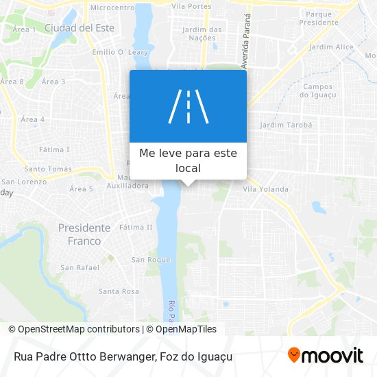 Rua Padre Ottto Berwanger mapa