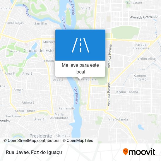 Rua Javae mapa