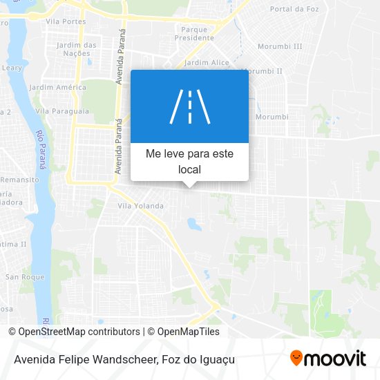 Avenida Felipe Wandscheer mapa