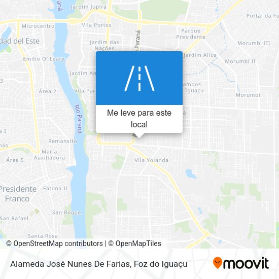 Alameda José Nunes De Farias mapa