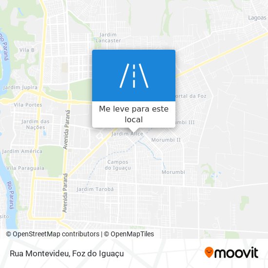Rua Montevideu mapa