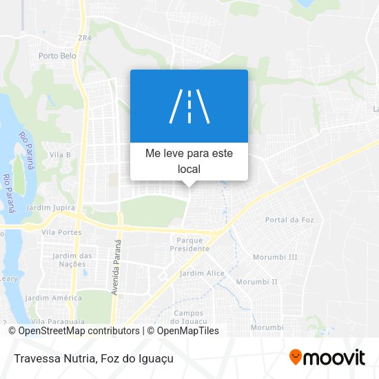 Travessa Nutria mapa