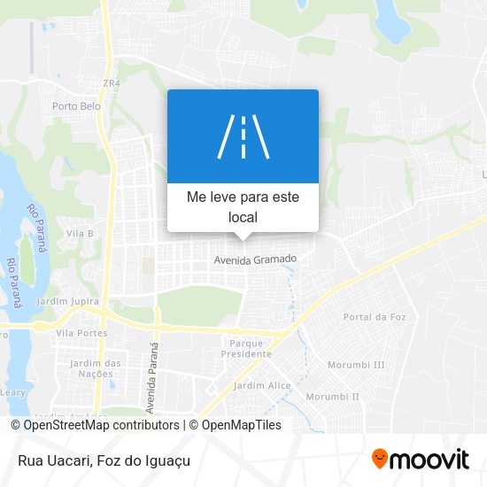 Rua Uacari mapa