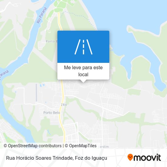 Rua Horácio Soares Trindade mapa