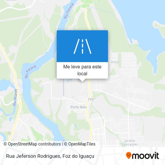 Rua Jeferson Rodrigues mapa