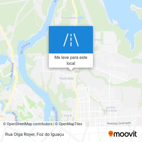 Rua Olga Royer mapa