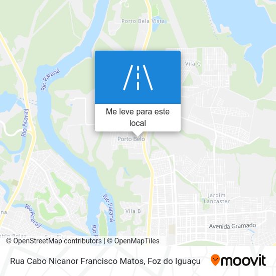 Rua Cabo Nicanor Francisco Matos mapa