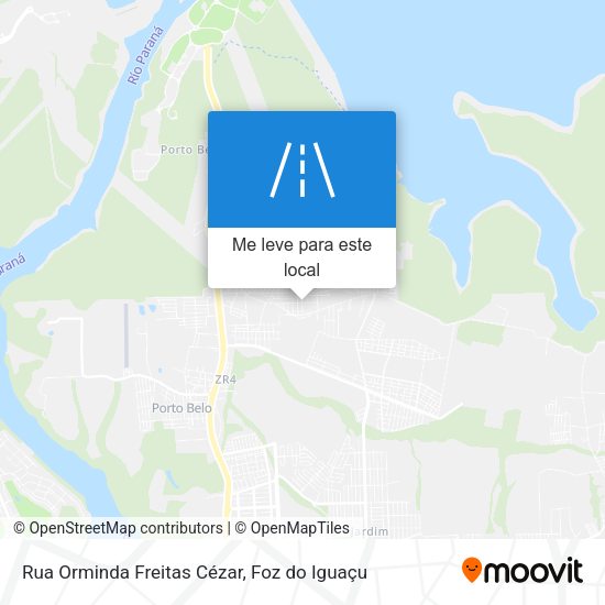 Rua Orminda Freitas Cézar mapa